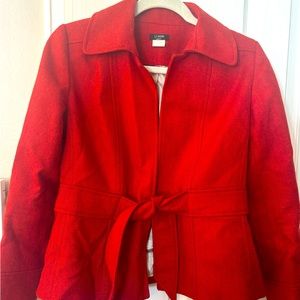 J Crew Wool Tie-Waist Blazer